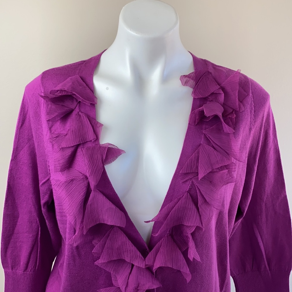 Lane Bryant Ruffled Cardigan - Picture 2 of 15